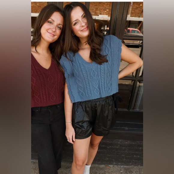 Mable Cable Knit Sweater Vest NWOTs - Picture 3 of 5